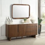 Walnut Buffet Cabinet with Ceramic Top