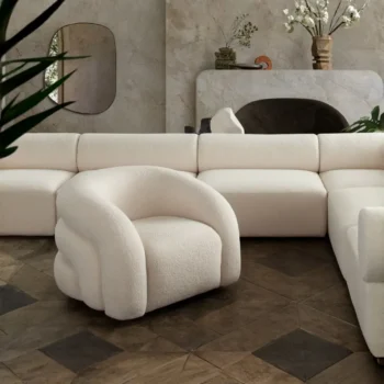 Curved Accent Chair