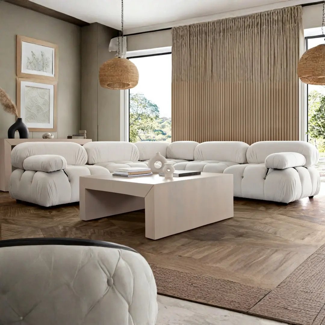 Paloma 5Pc Velvet Sectional Sofa By Diamond Sofa | Mobilia Cleopatra 3 Velvet Sectional Sofa