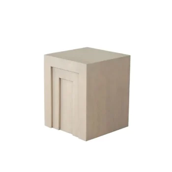 Natural Wood End Table