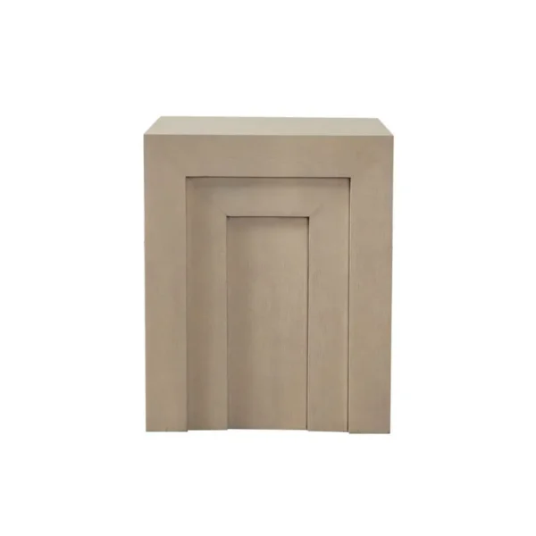Natural Wood End Table