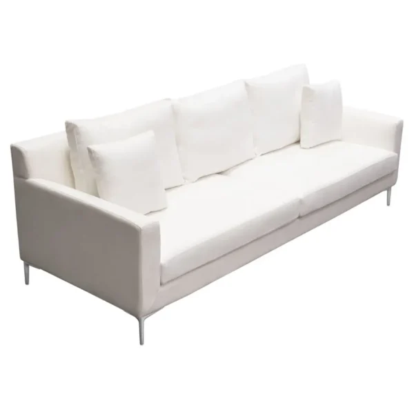 White Upholstered Sofa