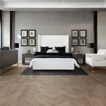 White Contemporary Platform Bed