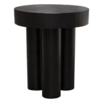 Wood Round End Table