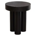 Wood Round End Table