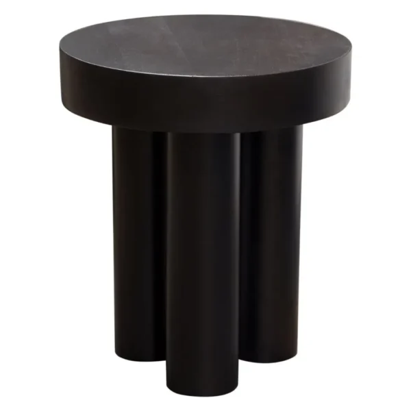 Wood Round End Table
