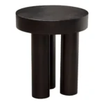 Wood Round End Table