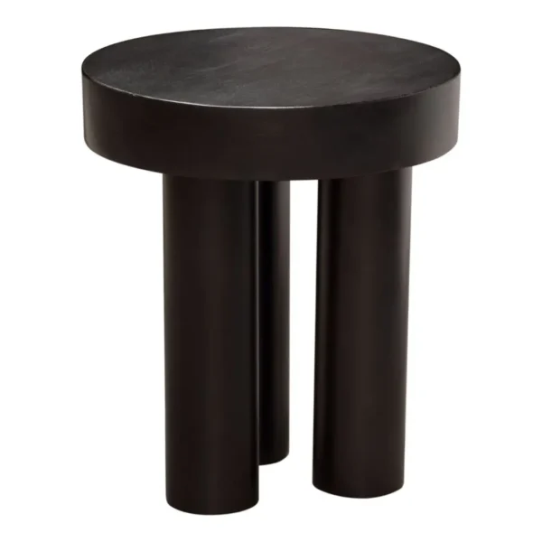 Wood Round End Table