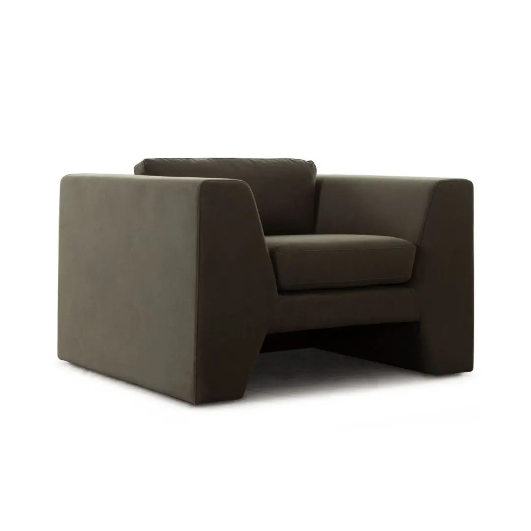 Rift Contemporary Armchair Velvet By Diamond Sofa | Mobilia Cleopatra 3 Contemporary Armchair