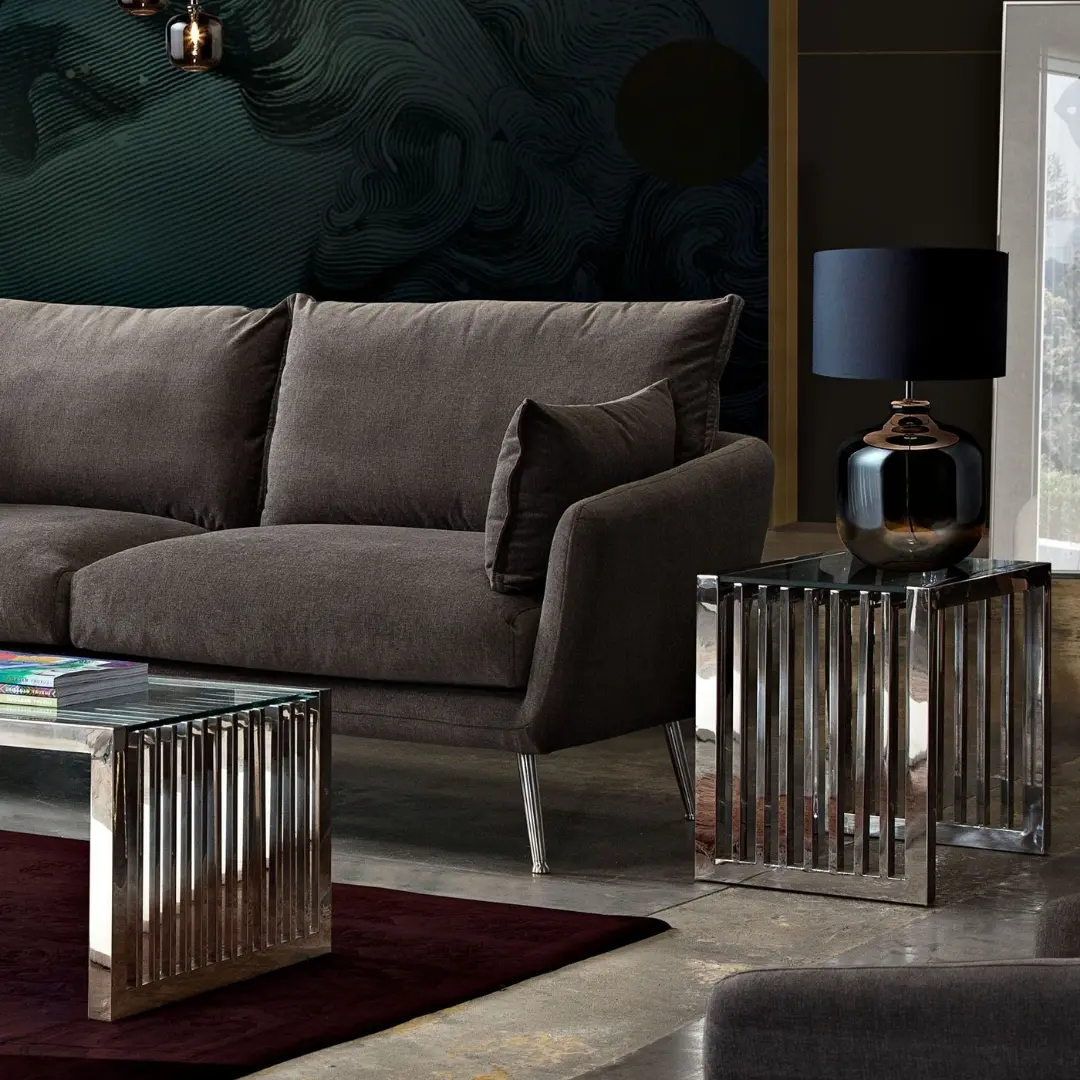 Soho Rectangular Glass End Table By Diamond Sofa | Mobilia Cleopatra 3 Glass End Table