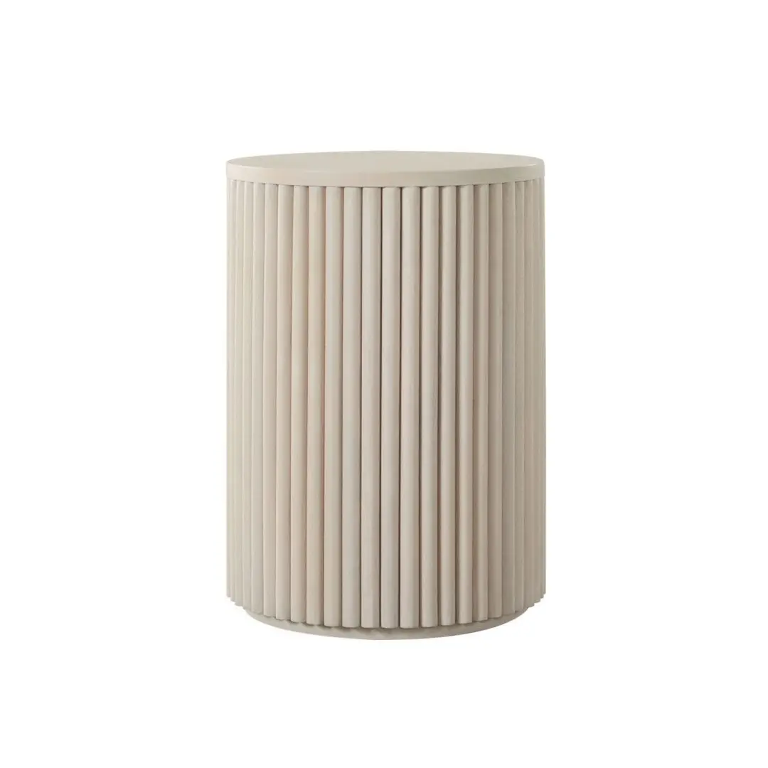 Siren 18″ Round Pedestal End Table By Diamond Sofa | Mobilia Cleopatra 3 Pedestal End Table