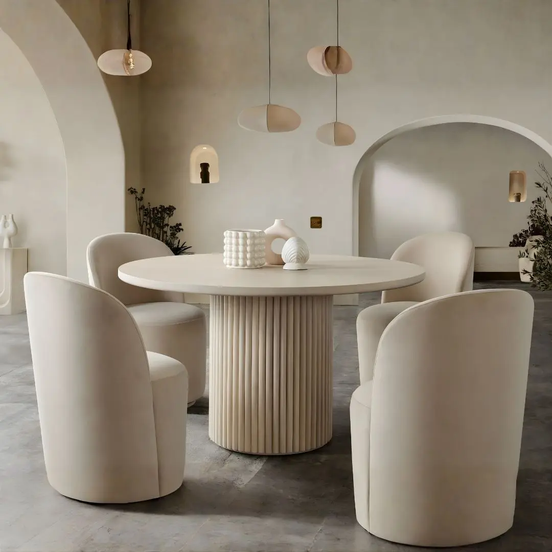 Siren 54″ Round Pedestal Dining Table By Diamond Sofa | Mobilia Cleopatra 3 Round Pedestal Dining Table