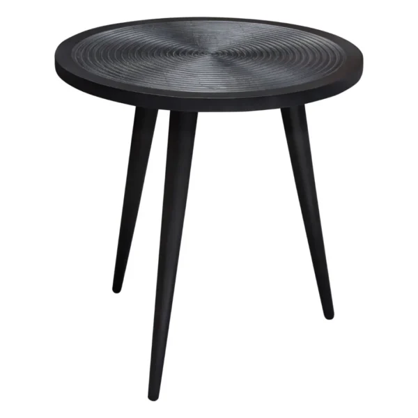 Round Wooden End Table