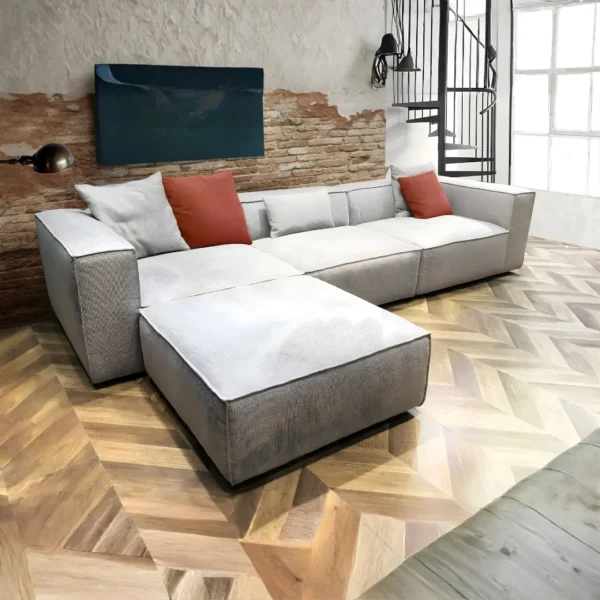 Sectional Sofa with Ottoman