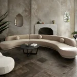 Zelda Velvet Upholstered Sofa With Pillow By Diamond Sofa - Image 4
