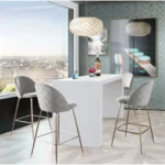 White Bar Table