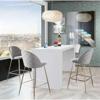 White Bar Table