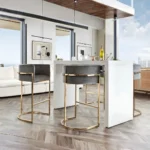 White Bar Table