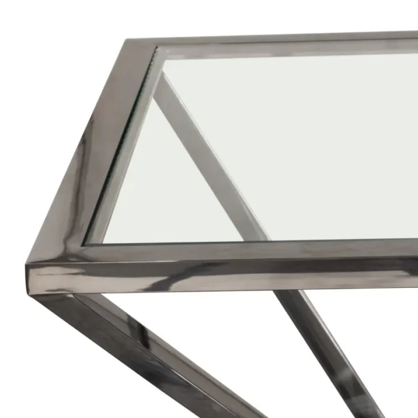 Glass Top End Table