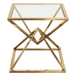 Glass Top End Table