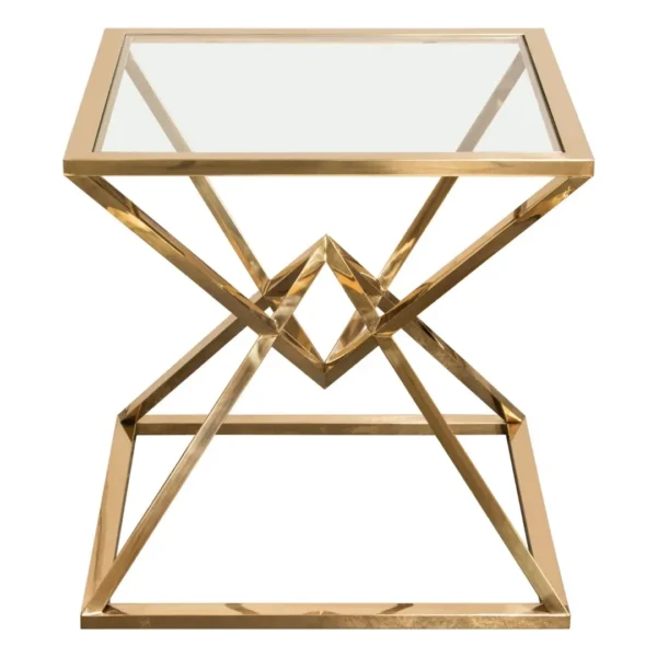 Glass Top End Table