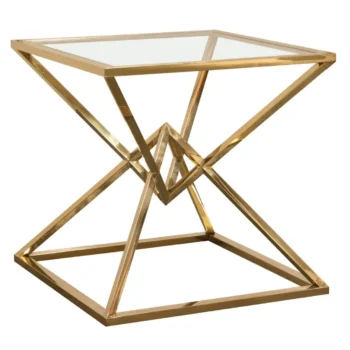 Glass Top End Table