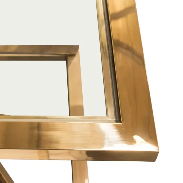 Glass Top End Table