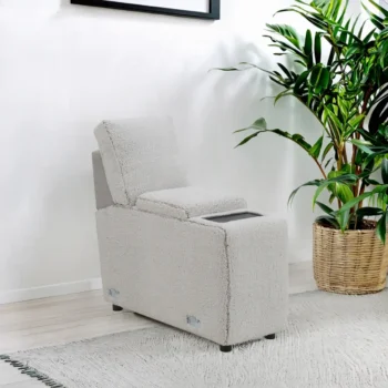 Gray Modular Console with Wireless Charging