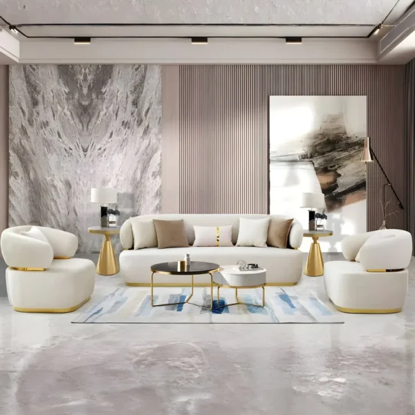White Sofa Set