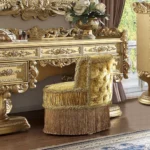 Gold Stool Chair
