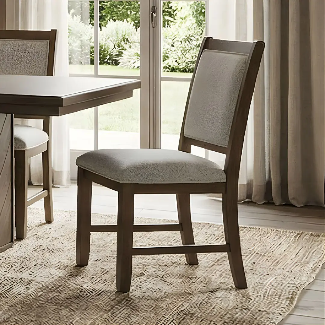 Casoria Walnut Wood Dining Side Chair (2/Ctn) By Furniture Of America | Mobilia Cleopatra 3 Casoria Walnut Wood Dining Side Chair (2/CTN) by Furniture Of America - Image 1