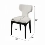 Koen Upholstered Dining Side Chair Set-2 By ACME – Dining Chair & Bench – View 6