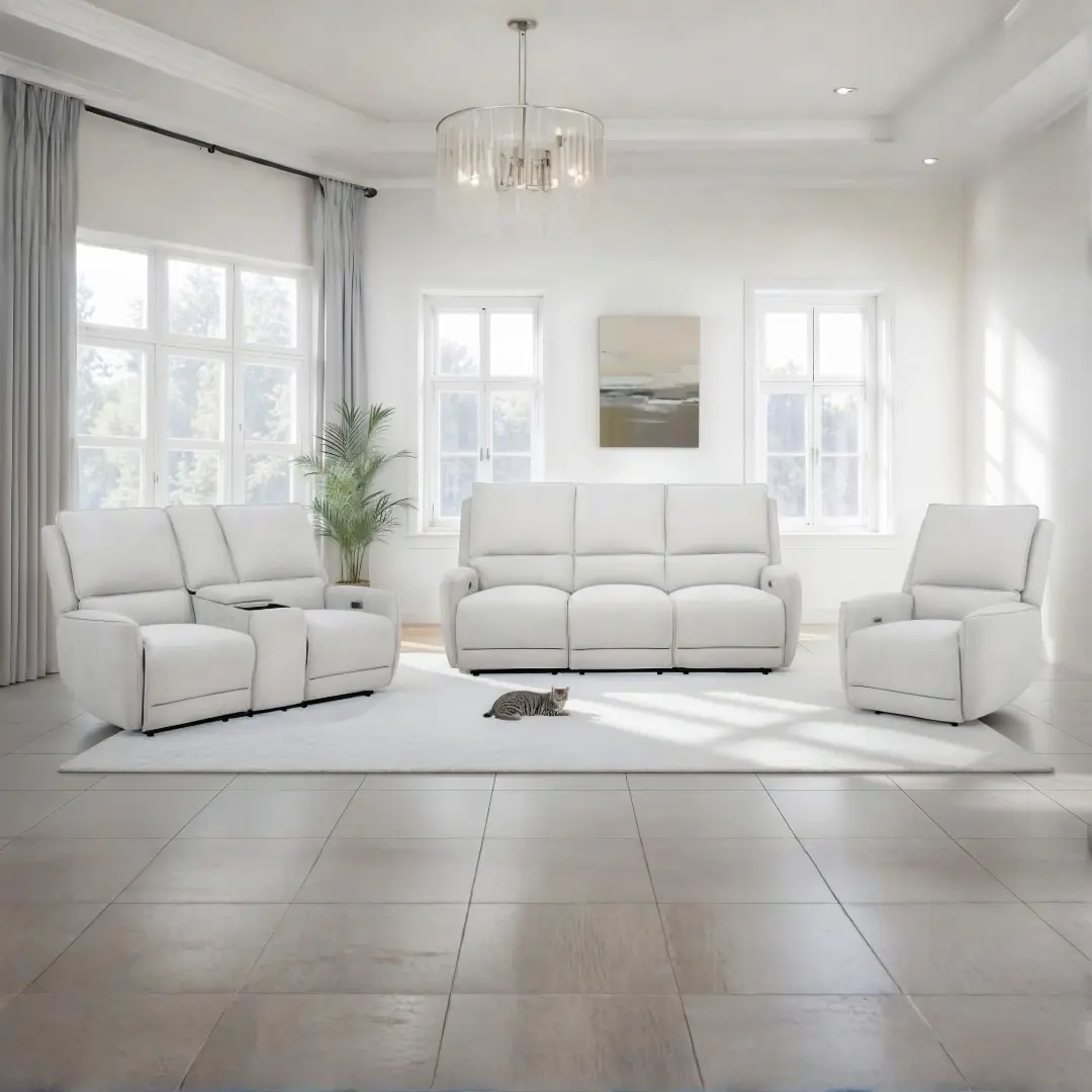 Sylmar 3 Piece Sofa Set Recliners By Coaster Furniture | Mobilia Cleopatra 3 Power Recliner Sofa