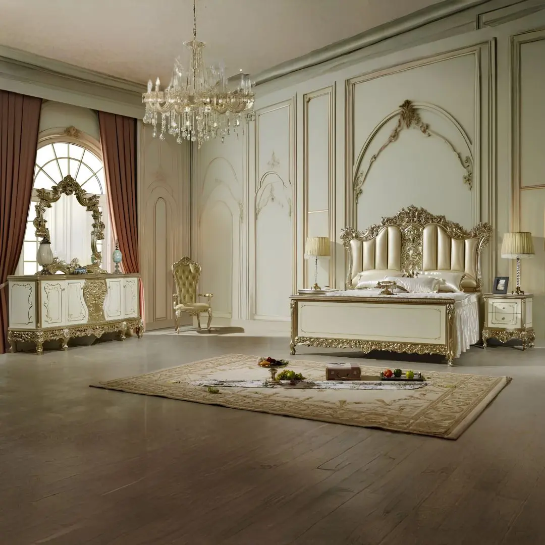 4Pc Bedroom Set Hd-1812 By Homey Design | Mobilia Cleopatra 3 4PC Bedroom Set HD-1812 By Homey Design - Image 1