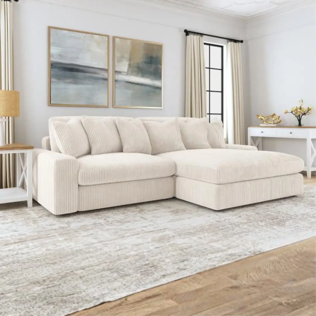 Blaine Sectional Sofa With Chaise Lounge By Coaster Furniture | Mobilia Cleopatra 3 Sectional Sofa with Chaise Lounge