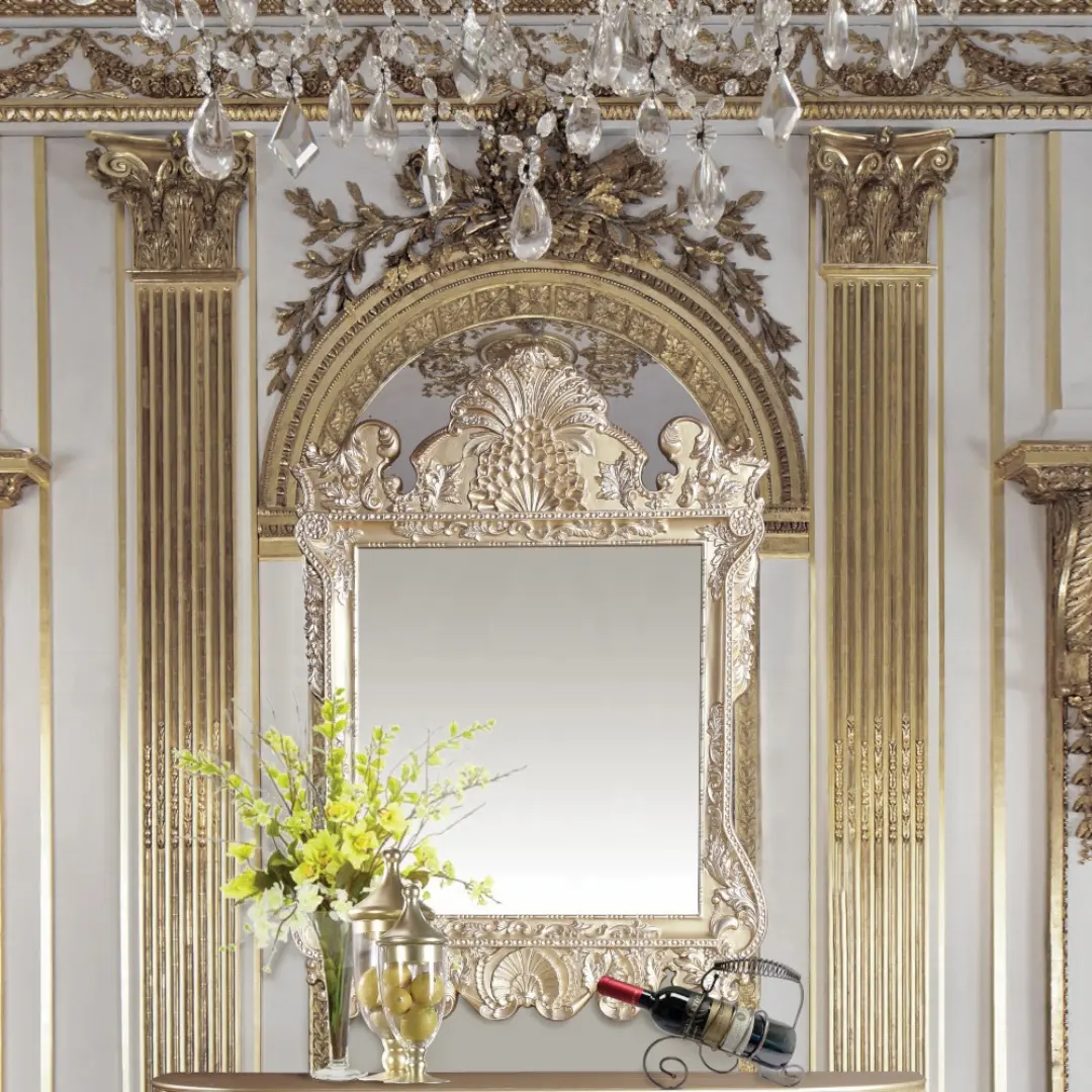 Vatican Champagne Mirror By Acme | Mobilia Cleopatra 3 Champagne Mirror