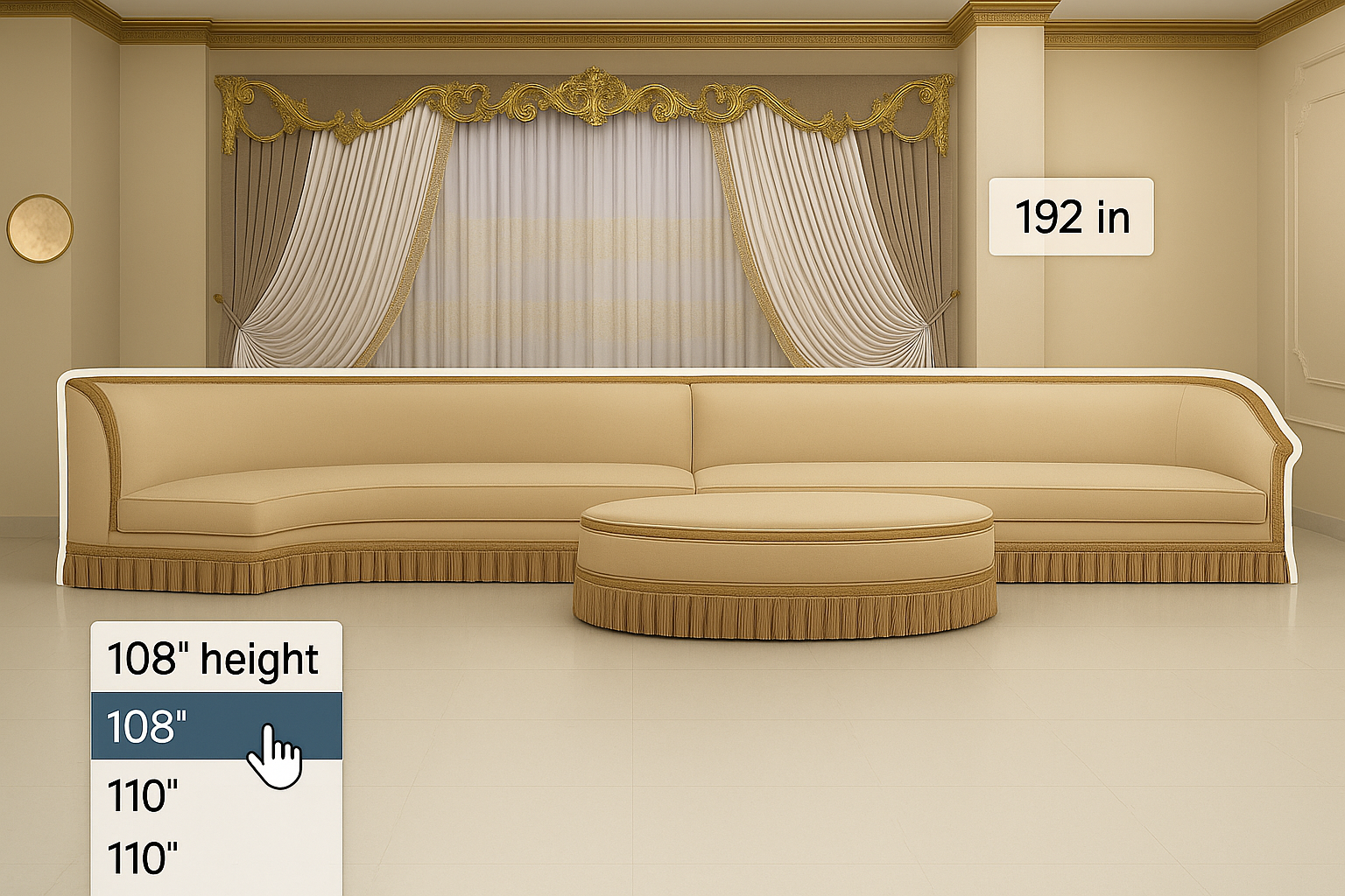 Elegant Sofa Measurements