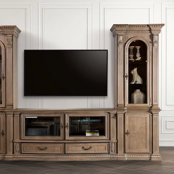 Luxury traditional furniture arrangement in a large home setting