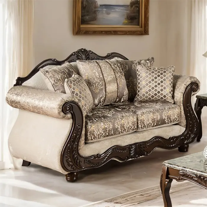 Elegant traditional sofa set