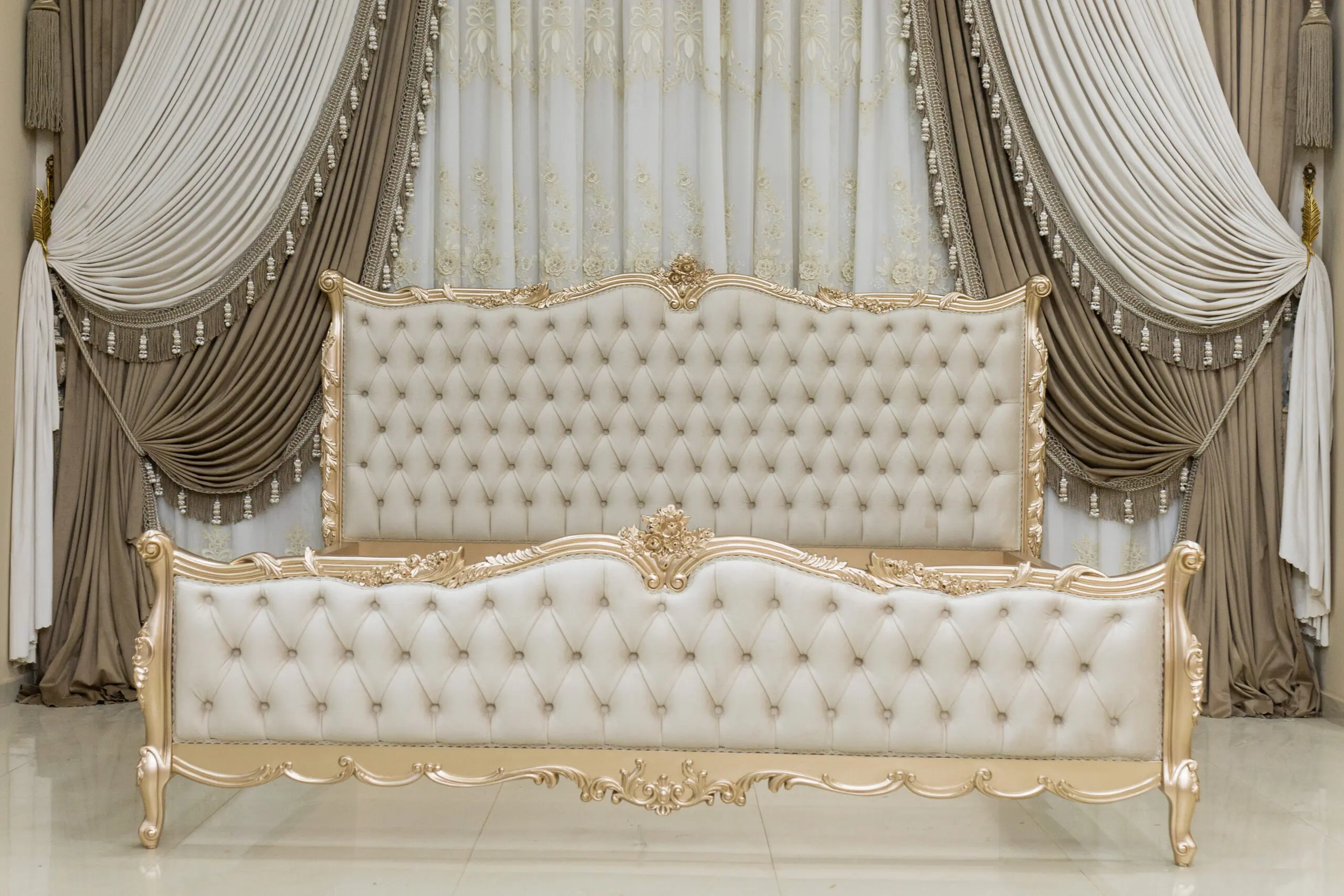 traditional Egyptian furniture style with detailed woodwork and textures
