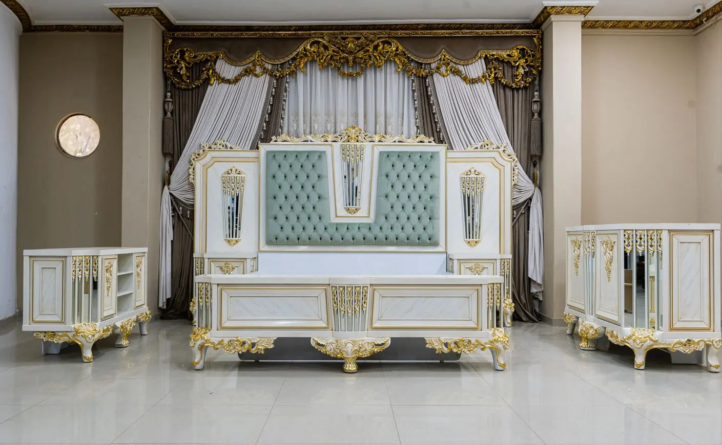 Antique-inspired traditional Egyptian furniture style
