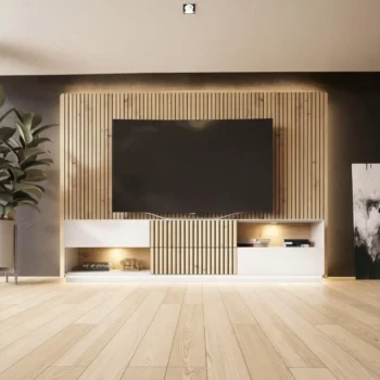 Blanco Mate Natura 04 TV Stand