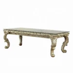 Vatican Champagne Rectangular Dining Table for 8 by ACME - Image 4