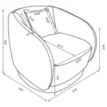Round Swivel Accent Chair
