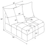 Linen Lounge Chair