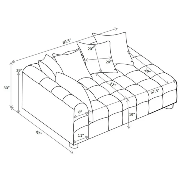 Ivory Loveseat