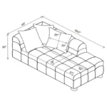 tufted chaise