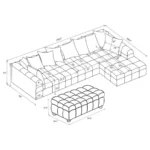 4 Piece Sectional Sofa