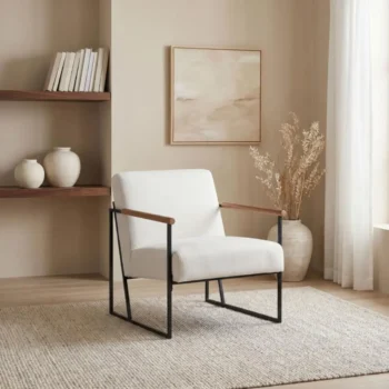 Metal Frame Accent Chair