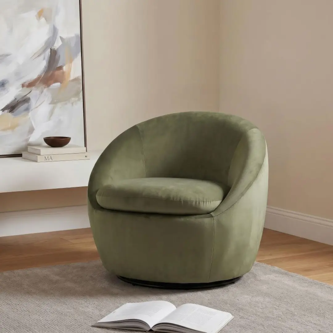 Myernick Velvet Swivel Accent Chair By Coaster Furniture | Mobilia Cleopatra 3 Velvet Swivel Accent Chair